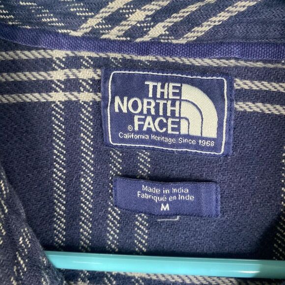 North Face Shirt Mens Medium Plaid Button Down Flannel Long Sleeve Casual - Picture 6 of 13